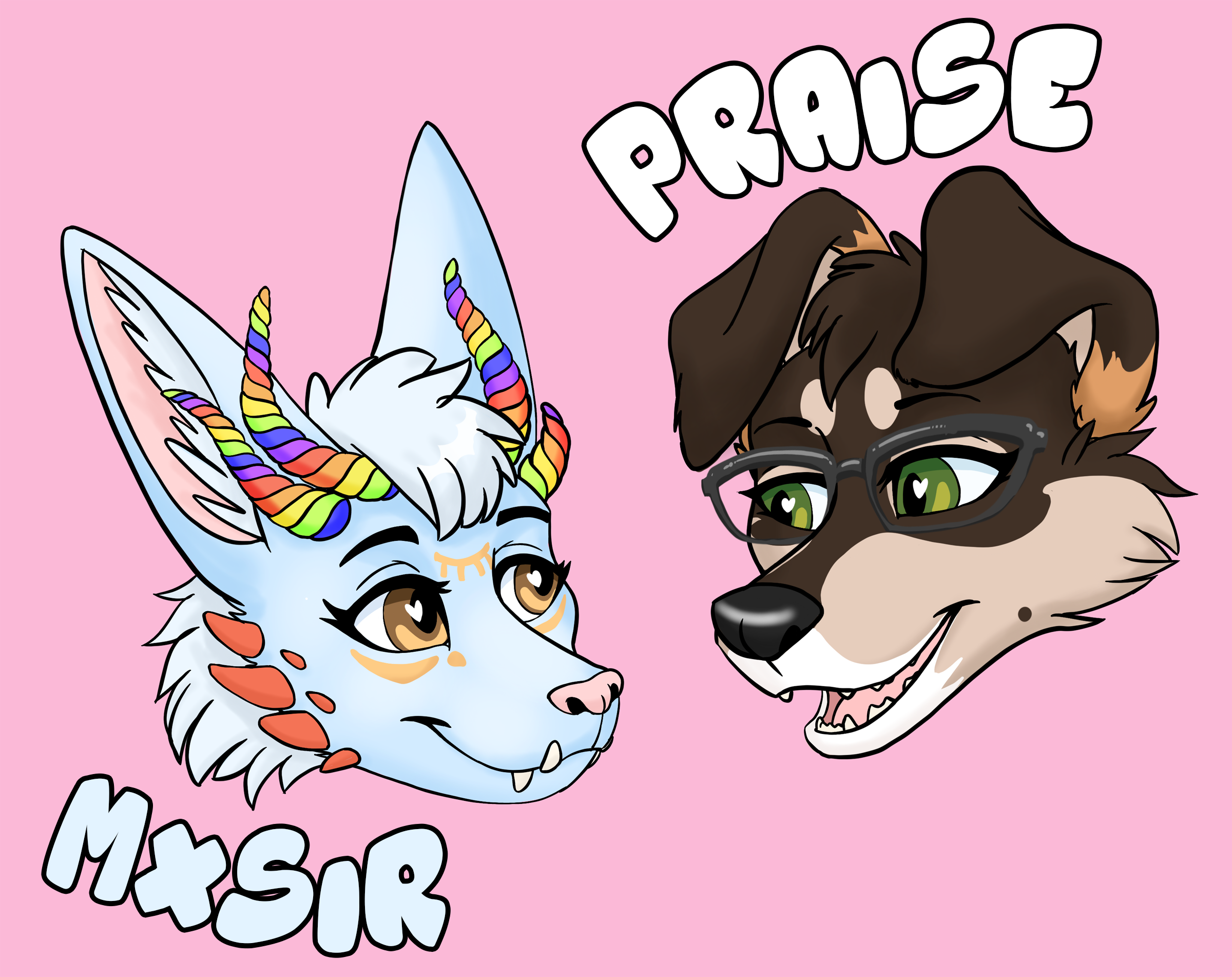 Praise and MxSir Couple Badge